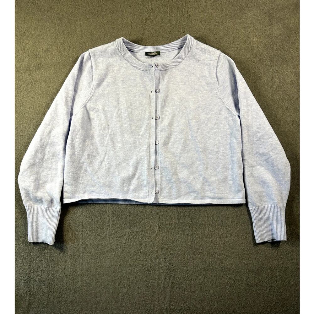 NWT Wild Fable Button Front‎ Cardigan Lightweight Light Blue Size Youth XL